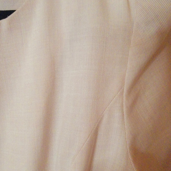 Vintage Liberty house Pink and white candy stripe Button up fit in flare dress - Picture 4 of 9